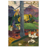 Mata Mua (Once Upon a Time) (1892) by Paul Gauguin | Vintage wall art print - Wood Prints - 30x45 cm / 12x18″ - 
