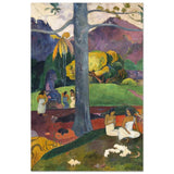 Mata Mua (Once Upon a Time) (1892) by Paul Gauguin | Vintage wall art print - Aluminum Print - 30x45 cm / 12x18″ - 