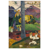 Mata Mua (Once Upon a Time) (1892) by Paul Gauguin | Vintage wall art print - Wood Prints - 60x90 cm / 24x36″ - 
