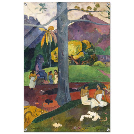 Mata Mua (Once Upon a Time) (1892) by Paul Gauguin | Vintage wall art print - Acrylic Print - 60x90 cm / 24x36″ - 