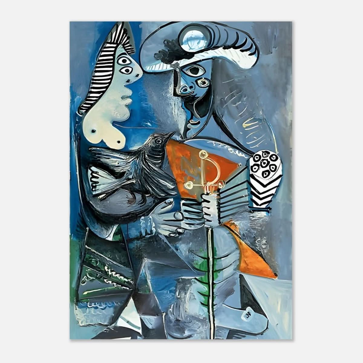 Matador & Wife by Pablo Picasso - Aluminum Print - 70x100 cm / 28x40″ - 