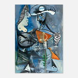 Matador & Wife by Pablo Picasso - Aluminum Print - 70x100 cm / 28x40″ - 