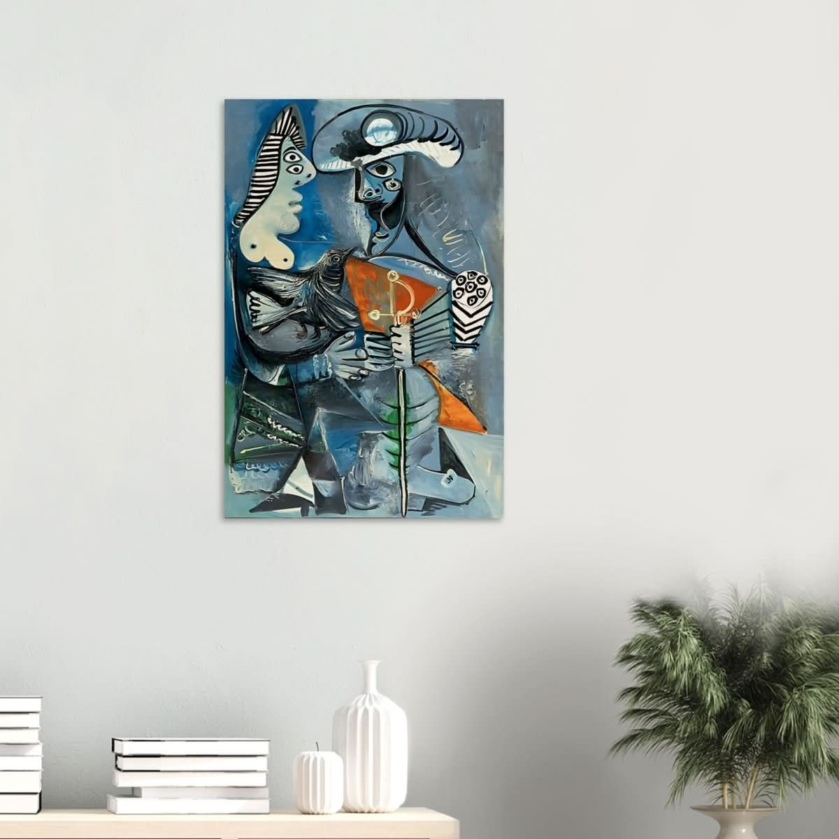 Matador & Wife by Pablo Picasso - Wood Prints - 50x75 cm / 20x30″ - 20 mm