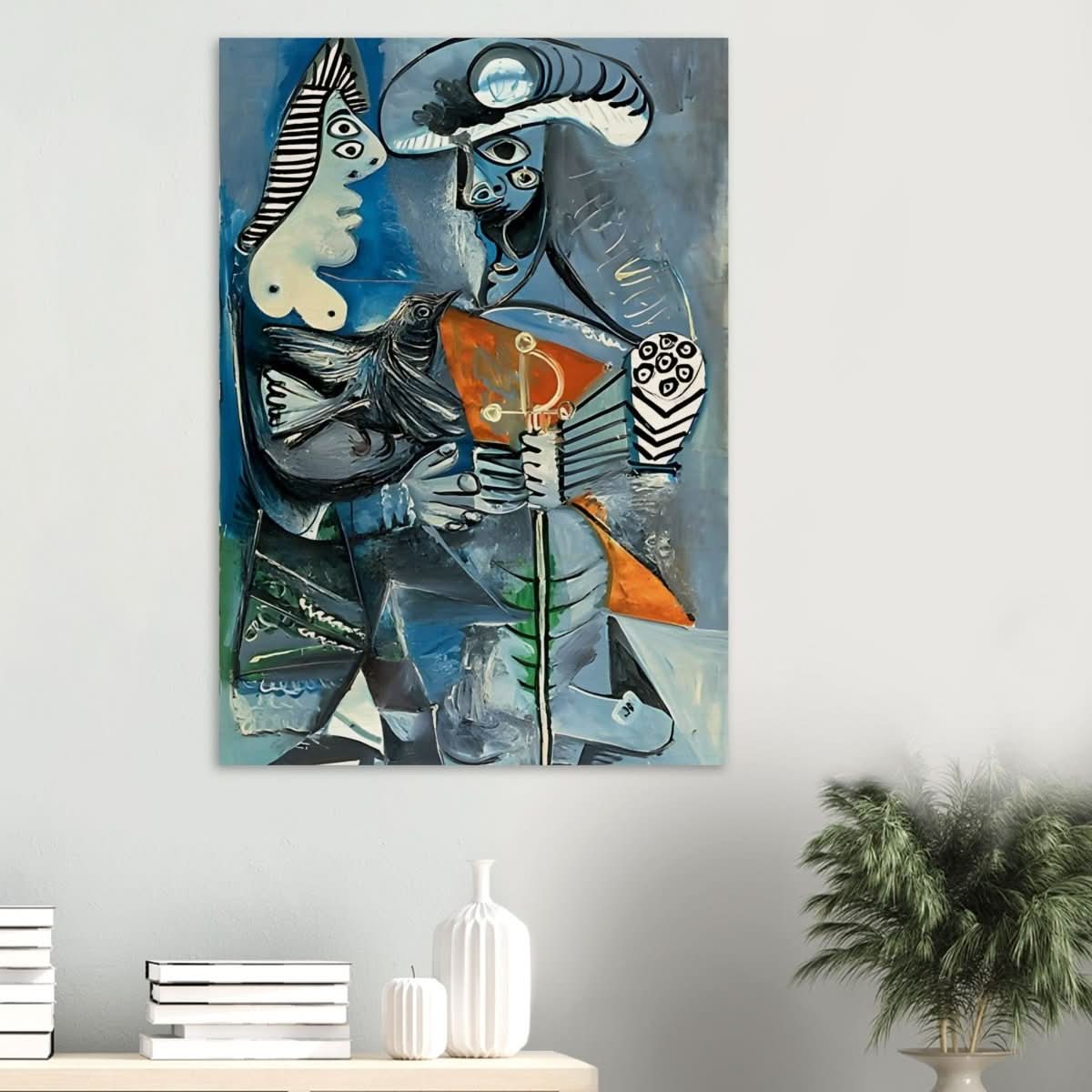 Matador & Wife by Pablo Picasso - Wood Prints - 70x100 cm / 28x40″ - 20 mm