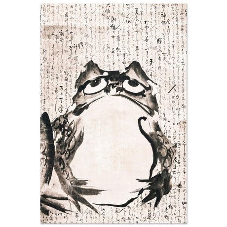 Matsumoto Hoji Art | Japanese Frog Wall Art print - Aluminum Print - 40x60 cm / 16x24″ - 