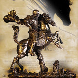 Medieval Warrior Resin Sculpture – Knight, Viking & God of War Armor Statues - Viking Rider - 