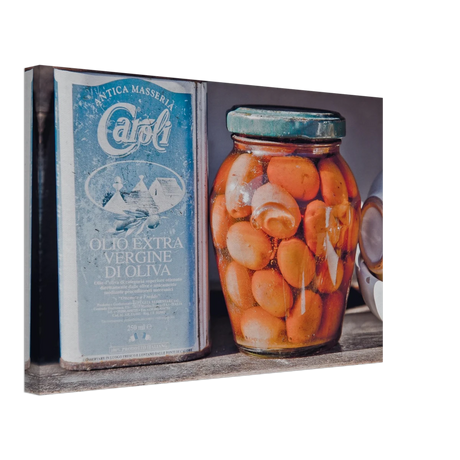 Mediterranean Essence | A Taste of Tradition | Italian Kitchen - 30x45 cm / 12x18″ - Canvas - 
