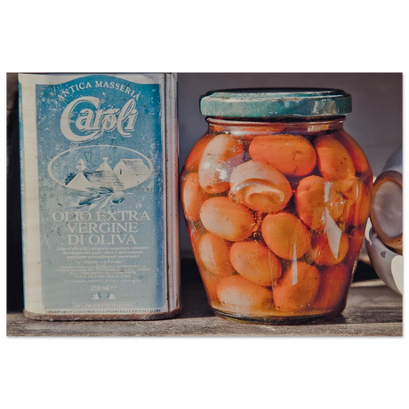 Mediterranean Essence | A Taste of Tradition | Italian Kitchen - 60x90 cm / 24x36″ - Wood Prints - 