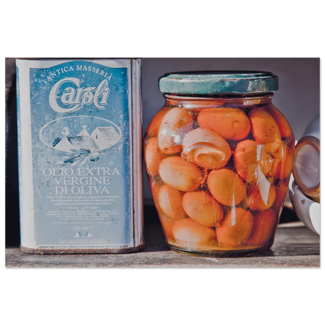 Mediterranean Essence | A Taste of Tradition | Italian Kitchen - 40x60 cm / 16x24″ - Aluminum Print - 