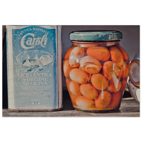 Mediterranean Essence | A Taste of Tradition | Italian Kitchen - 40x60 cm / 16x24″ - Wood Prints - 