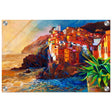 Mediterranean Glow: The Cliffside Hues | Wall art print | Post - Impressionism - Acrylic Print - 30x45 cm / 12x18″ - 