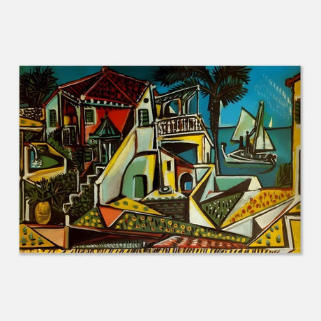 Mediterranean landscape by Pablo Picasso - Aluminum Print - 60x90 cm / 24x36″ - 
