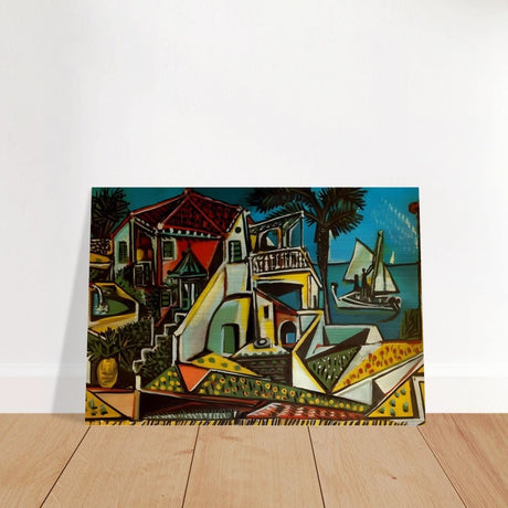 Mediterranean landscape by Pablo Picasso - Brushed Aluminum Print - 70x100 cm / 28x40″ - 