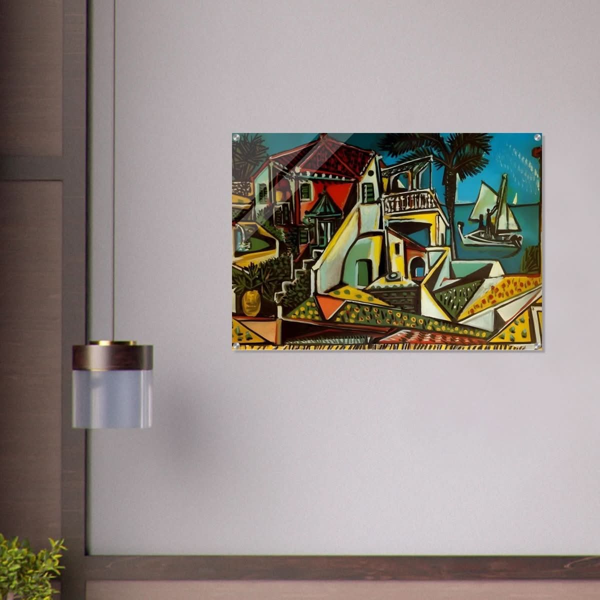 Mediterranean landscape by Pablo Picasso - Acrylic Print - 70x100 cm / 28x40″ - 