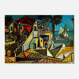 Mediterranean landscape by Pablo Picasso - Aluminum Print - 70x100 cm / 28x40″ - 