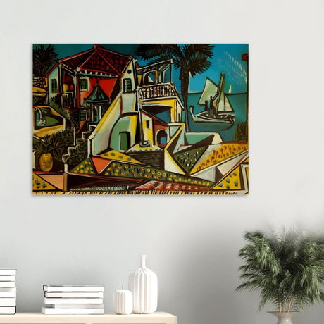 Mediterranean landscape by Pablo Picasso - Wood Prints - 70x100 cm / 28x40″ - 10 mm