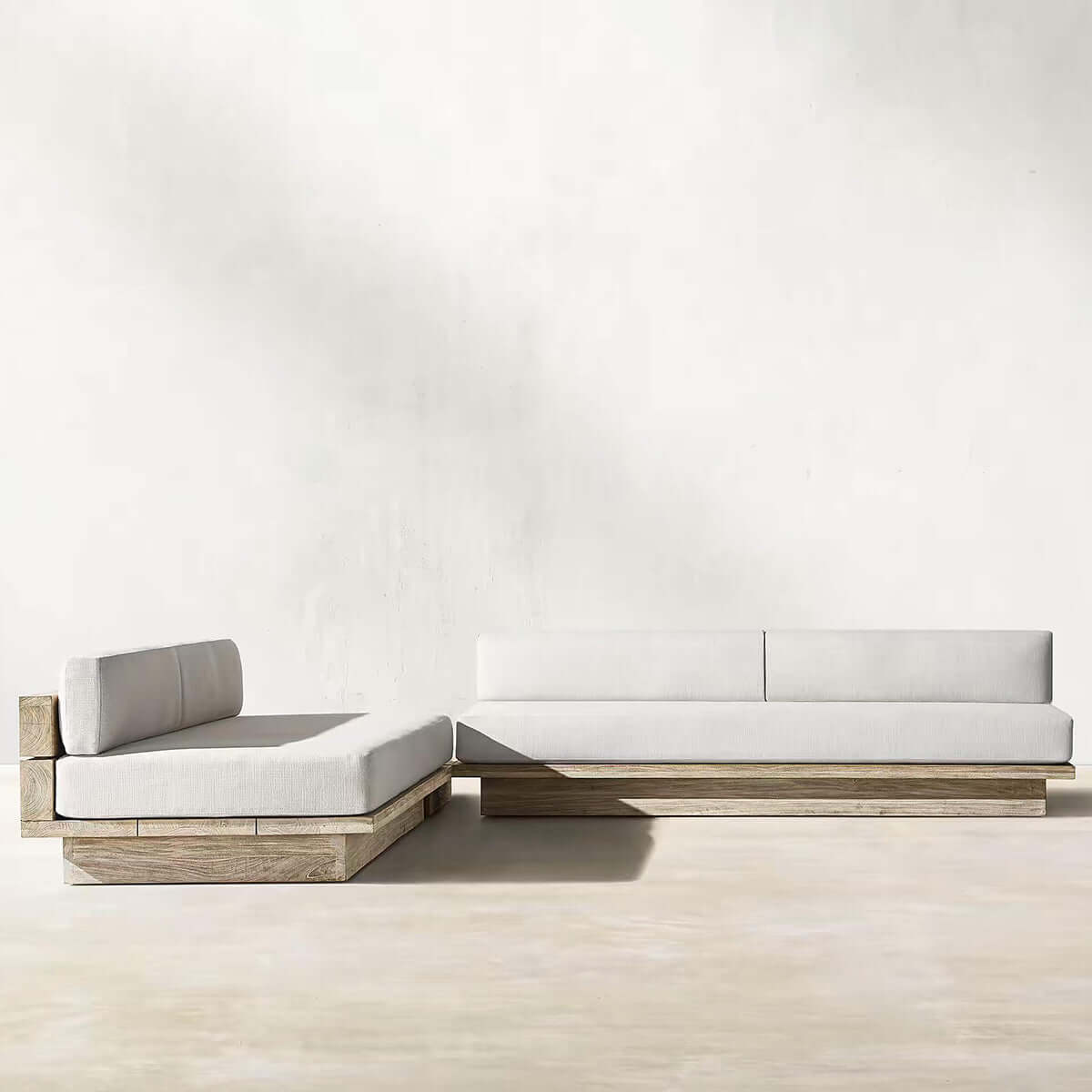 Menorca Island Teak Mocha Sofa - Mocha - Two - Seater - 