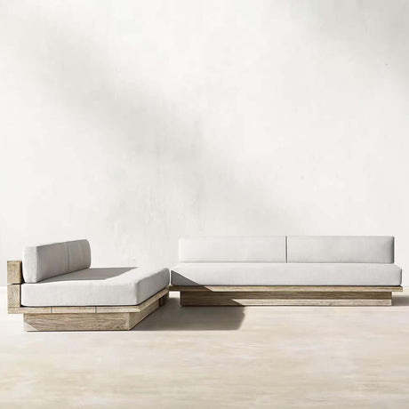 Menorca Island Teak Mocha Sofa - Mocha - Two - Seater - 