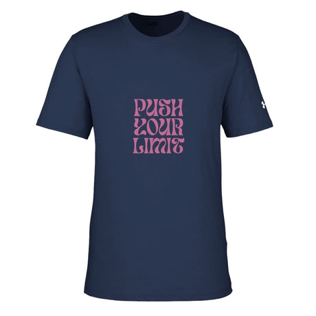 Men's Athletic Crewneck T-Shirt | Under Armour | Push Your Limits - S - NAVY - 