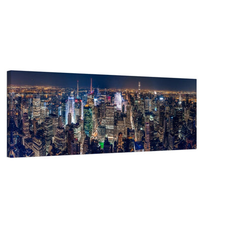 Midtown Marvels - New York City Skyline | Panoramic 30x90 cm/ 12x36″ - Canvas - 