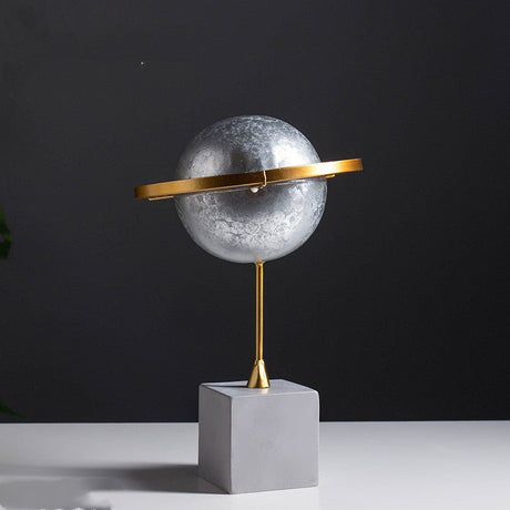 Milky Way Galaxy Resin Ornaments – Nordic Abstract Space Décor - Sun - 