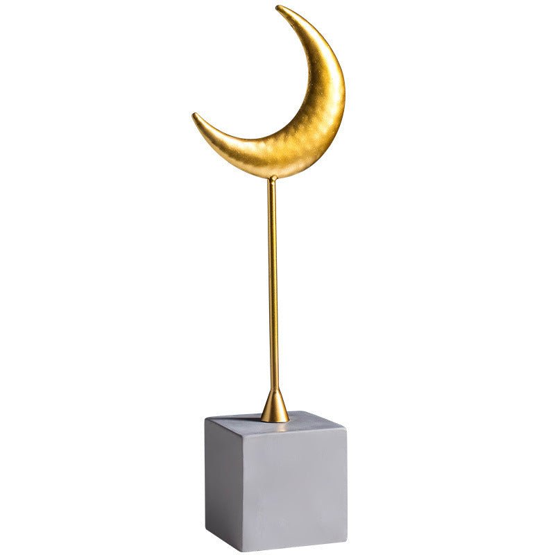 Milky Way Galaxy Resin Ornaments – Nordic Abstract Space Décor - Moon - 