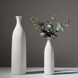 Minimalist Ceramic Vase Collection – Modern White Home Décor Ornaments - HP101 - 