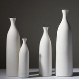 Minimalist Ceramic Vase Collection – Modern White Home Décor Ornaments - HP101 - 