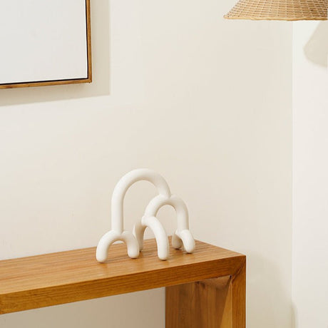 Minimalist Forest Geometric Resin Sculpture - The Mountain - 