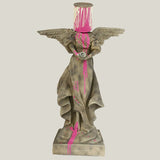 Modern Angel Sculpture – Contemporary Resin Art Décor - Grey - 