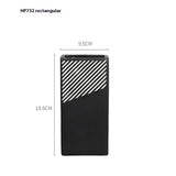 Modern Black and White Striped Ceramic Vase – Geometric Decorative Flower Vase - Rectangular Stripe Vase - 