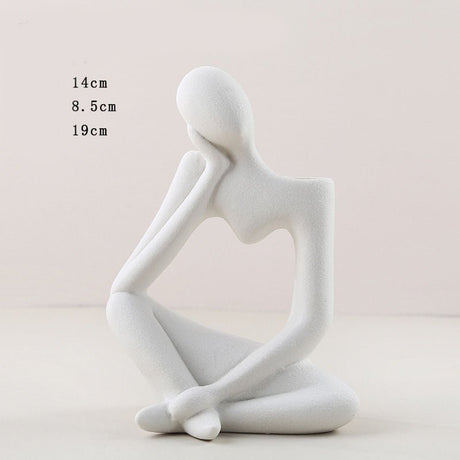 Modern Bohemian Ceramic Vase Collection – Artistic Matte Glaze Home Décor - F - 