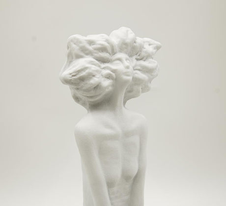 Modern Character Resin Sculptures – Minimalist Beauty Ornaments (Cross - Legged & One - Leg Pose) - A - 