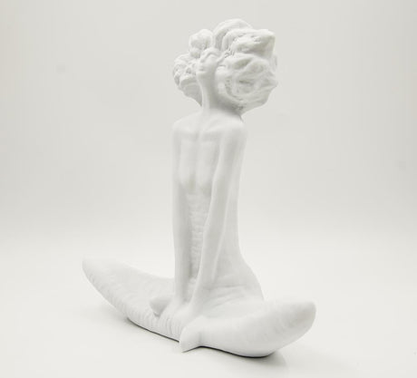 Modern Character Resin Sculptures – Minimalist Beauty Ornaments (Cross - Legged & One - Leg Pose) - A - 