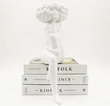 Modern Character Resin Sculptures – Minimalist Beauty Ornaments (Cross - Legged & One - Leg Pose) - A - 
