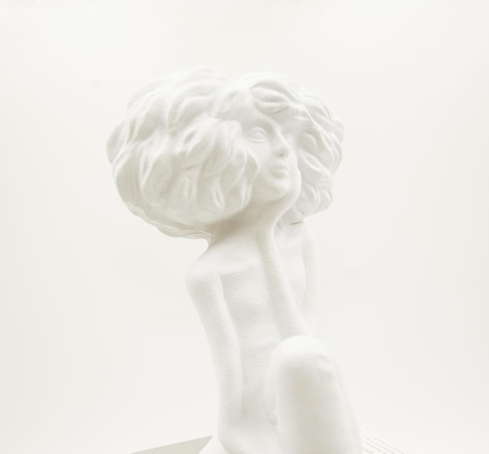 Modern Character Resin Sculptures – Minimalist Beauty Ornaments (Cross - Legged & One - Leg Pose) - A - 