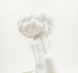 Modern Character Resin Sculptures – Minimalist Beauty Ornaments (Cross - Legged & One - Leg Pose) - A - 