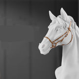 Modern Horse Head Sculpture – Nordic Style Resin Art Décor - White - 
