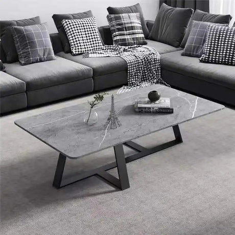 Modern Light Luxury Coffee Table - G and B (80x40x46cm) - G and B 80x40X46cm - 