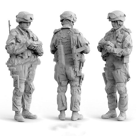 Modern Military Soldier Resin Model – 1:35 Scale Collectible Figurine - Resin soldier - 