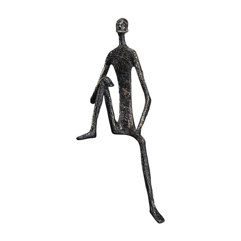 Modern Minimalist Metal Character Sculpture – Nordic Art Figurine - Type C - 