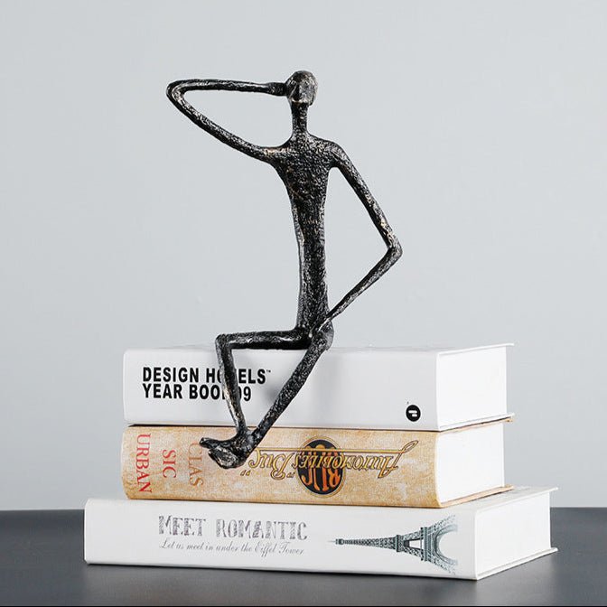 Modern Minimalist Metal Character Sculpture – Nordic Art Figurine - Type A - 