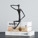 Modern Minimalist Metal Character Sculpture – Nordic Art Figurine - Type A - 