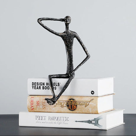 Modern Minimalist Metal Character Sculpture – Nordic Art Figurine - Type A - 