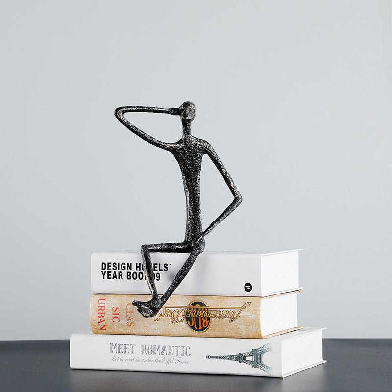 Modern Minimalist Metal Character Sculpture – Nordic Art Figurine - Type A - 