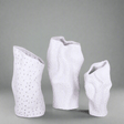 Modern Minimalist Textured Resin Vase – Abstract Geometric Design - Large - 