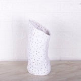 Modern Minimalist Textured Resin Vase – Abstract Geometric Design - Medium - 