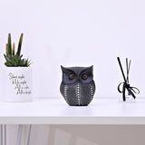 Modern Owl Resin Figurines – Symbol of Wisdom & Home Charm - Black - 
