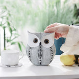 Modern Owl Resin Figurines – Symbol of Wisdom & Home Charm - Black - 