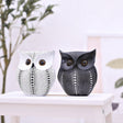 Modern Owl Resin Figurines – Symbol of Wisdom & Home Charm - Black - 